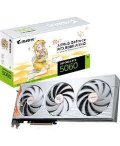 GigaByte GeForce RTX 5060 Ti AORUS ARI 8G (white, DLSS 5, 3x DisplayPort, 1x HDMI 2.1) Видеокарты