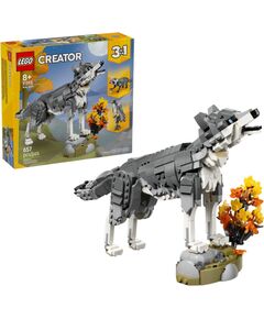 LEGO CREATOR 3 IN 1 31393 Forest Animals: Gray Wolf Jaunumi, Bērnu preces