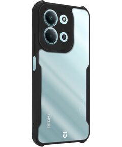 Tactical Quantum Stealth Cover Aizsargapvalks priekš Xiaomi Redmi 15C 4G/5G / caurspīdīgs/melns Neoriģinālie Maciņi