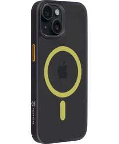 Tactical MagForce Hyperstealth 2.0 Aizsargapvalks priekš iPhone 15 / melns/dzeltens Neoriģinālie Maciņi