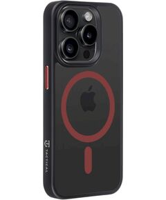 Tactical MagForce Hyperstealth 2.0 Aizsargapvalks priekš iPhone 15 Pro / melns/sarkans Neoriģinālie Maciņi