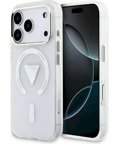 Case Guess IML Gradient Triangle Logo MagSafe Aizsargapvalks priekš iPhone 17 Pro / caurspīdīgs Neoriģinālie Maciņi