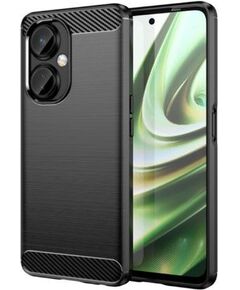 iLike Oneplus  Case case for OnePlus Nord CE 3 flexible silicone carbon cover Black Neoriģinālie Maciņi