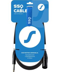 SSQ JSXM1 - XLR male - Jack stereo 6,3 mm cable , 1 m Dažādi vadi
