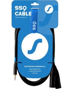 SSQ MIXLR1 SS-1816 Cable Jack Stereo 3,5 mm - 2x XLR 1 m Black Dažādi vadi