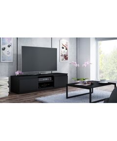 Top E Shop Topeshop RTV140 CZARNY TV stand/entertainment centre 2 shelves Новинки Для дома и сада 