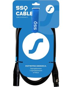 SSQ DMX1 SS-1838 Cable XLR male - XLR female 1 m Black Dažādi vadi