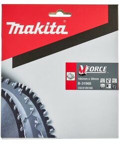 Griešanas disks kokam Makita B-31968; 185x30 mm; 16 T Zāģripas