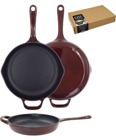 Asi Collection Čuguna panna 28 cm, ķiršu sarkanā krāsā Katli