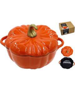 Asi Collection Čuguna sautējamais katls ar vāku "Pumkin" 3,7L / Ø25,5cm Katli
