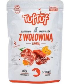 Tuftuf TUF TUF Beef with pumpkin - wet dog food - 500g Uzkodas sunim