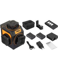 Neo Laser płaszczyznowy 3D 12 linii zielony 30M, uchw. magnet. Новинки Для дома и сада 