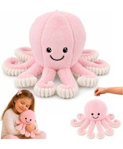 LeanToys Pluszowa Ośmiornica Maskotka Przytulanka Sprężyste Macki Różowa 50 cm EDUKAMP (31840) Mīkstās rotaļlietas