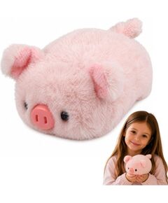 LeanToys Pluszowa Świnka Maskotka Miękka Przytulanka Różowa 16 cm EDUKAMP (31268) Mīkstās rotaļlietas