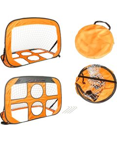 Master Bramka do piłki nożnej Pop-Up 118 x 80 x 80 cm z otworami treningowymi (8592833012944) Futbolam