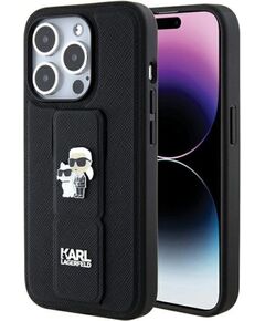 Karl Lagerfeld KLHCP15XGSAKCPK Aizmugurējais Apvalks Priekš Apple iPhone 15 Pro Max Neoriģinālie Maciņi