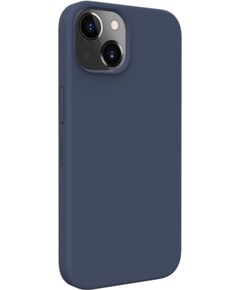 Evelatus Apple  iPhone 14 / 13 Premium Magnetic Soft Touch Silicone Case Dark Blue Neoriģinālie Maciņi