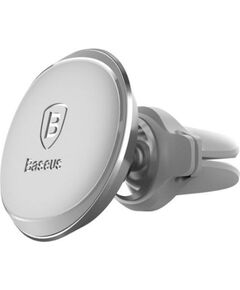 Baseus   Magnetic car holder ventilation grille (Overseas Edition) Silver Telefonu Turētāji Auto Velo Moto