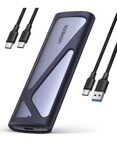 Ugreen CM400 90264 M.2 SSD enclosure with USB-C 3.2 port grey Korpusi ārējiem HDD, SSD
