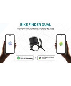 Xd Design XD Connects Bike Finder Dual Bike Bell with Tracker – Apple & Android Find (IPX6) P301.1401 Jaunumi - Sports