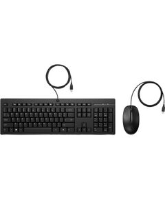 HP 225 G2 USB Wired Mouse Keyboard Combo, Copilot Key, spill resistant - Black - ESTONIAN / AX2Y7AA#ARK Клавиатуры