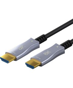 Kabelis HDMI-HDMI 10 m (HDMI 2.1) optiskais hibrīds 8K @ 60 Hz/ 4K @ 120 Hz Goobay Aудио-видео