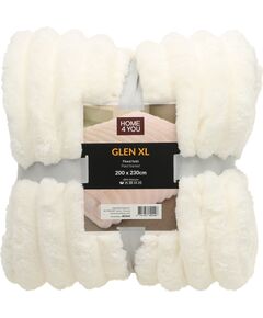 Plaid GLEN XL 200x230cm, white Новинки Для дома и сада 