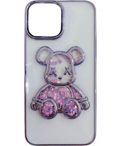 iLike Apple  iPhone 11 Silicone Case Print Desire Bear Purple Neoriģinālie Maciņi