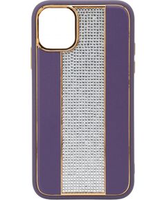 iLike Apple  iPhone 11 Diamonds and Leather Case Purple Чехлы - альтернативные