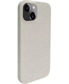 iLike Apple  iPhone 14 Silicone plastic case Eco Print Design White Neoriģinālie Maciņi