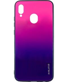 Evelatus Samsung  Galaxy A40 Water Ripple Gradient Color Anti-Explosion Tempered Glass Case Gradient Pink-Purple Neoriģinālie Maciņi