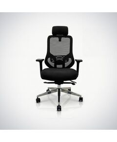 Krzesło biurowe Jan Nowak Ergonomiczny fotel biurowy z siatką czarny AXIS Новости, мебель, дом