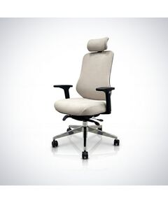 Krzesło biurowe Jan Nowak Ergonomiczny fotel biurowy jasnobeżowy AXIS Новости, мебель, дом