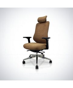 Krzesło biurowe Jan Nowak Ergonomiczny fotel biurowy brązowy AXIS Новости, мебель, дом