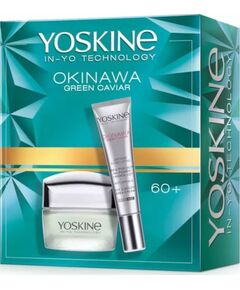 Alkotest YOSKINE_SET Okinawa Green Caviar krem wypełniający zmarszczki na dzień i noc 60+ 50ml + przeciwzmarszczkowy krem pod oczy 15ml Духи и косметика