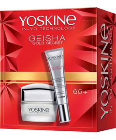 Yoskine Geisha Gold Secret 65+ krem przeciwzmarszczkowy 50ml + Geisha krem pod oczy i na powieki 15ml Духи и косметика