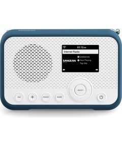 Radio Sangean WFR-39 Internet  DAB, WLAN Spotify, white/blue (A500466) Новинки Компьютерная техника