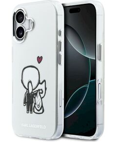 Karl Lagerfeld Karl & Choupette Back MagSafe Case Aizsargapvalks priekš iPhone 17 / caurspīdīgs Neoriģinālie Maciņi