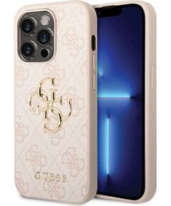 Guess 4G Big Metal Logo Back Case Aizsargapvalks Priekš Apple iPhone 15 Pro Max Neoriģinālie Maciņi