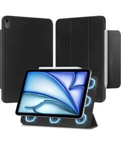Tech-Protect -  Tech-Protect SmartCase Magnetic case for iPad Air 10.9" 2020-2022 / iPad Air 11" 2024 (6th gen.) / iPad Air 11" 2025 (7th gen.) - black Black Maki Planšetdatoriem