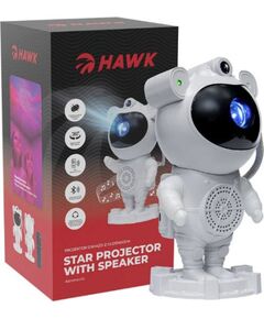 Manta Star projector with BT speaker Hawk Astronaut Bezvadu skaļruņi