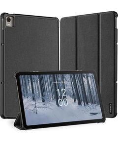 Dux Ducis   Domo case for Nokia T21 smart cover stand Black Maki Planšetdatoriem