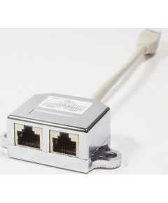 LOGILINK- T-Adapter RJ45 plug->2 x RJ45 jack 1:1 port doppler