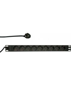 LOGILINK- 19''  power distribution unit with 9 german sockets without ON/OFF swi