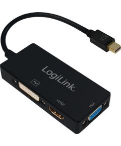 LOGILINK - 4K Mini DisplayPort to DVI/HDMI/VGA Converter