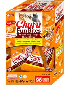 INABA Churu Fun Bites Chicken - cat treats - 8x12g Сухой корм для кошек