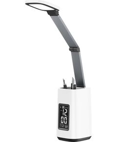 Activejet AJE-TECHNIC LED desk lamp with display white Biroja galda lampas