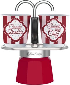 Zestaw kawiarki mini express + 2 kubki 5461 BIALETTI Tējkannas (ar svilpi)