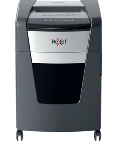 Rexel Momentum Extra XP512+ Paper Shredder Jam Free Micro Cut 2x15mm P-5 45L 55dB, Black/Grey Dokumentu smalcinātāji