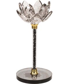 Candlestick CHANLE H15.5cm, grey Новости, мебель, дом